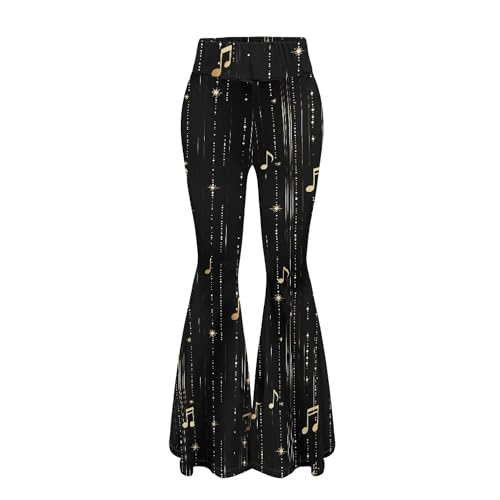Pantalones de yoga acampanados para mujer mallas de cintura alta elásticas suaves