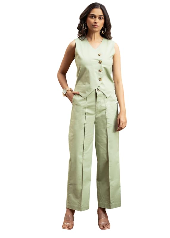 Pure Cotton Vest Coat | Office Wear | Casual Wear | Summer Outing | Everyday Pure Cotton Stylised Vest Top