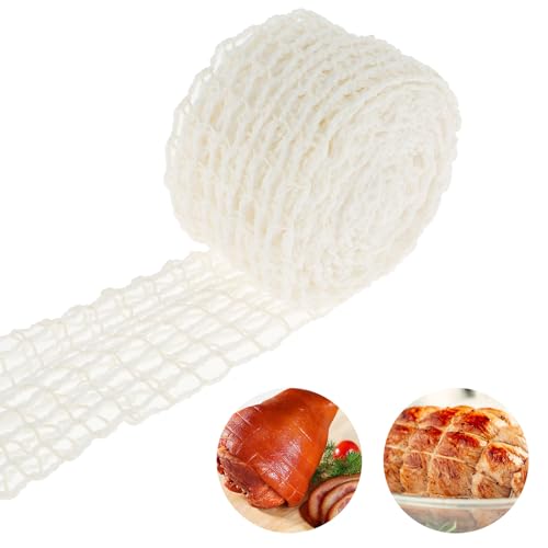 Angaekkot Red de enrutador para asar, red de carne para roulading, red para ahumar, red para asar, red de jamón, encuadernación de rouladenbinder, sujeta los hilos de algodón al asar la carne,