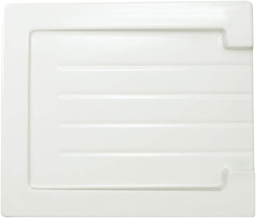 Grooved Ceramic Gloss White Belfast Butler Kitchen Sink Worktop Drainer