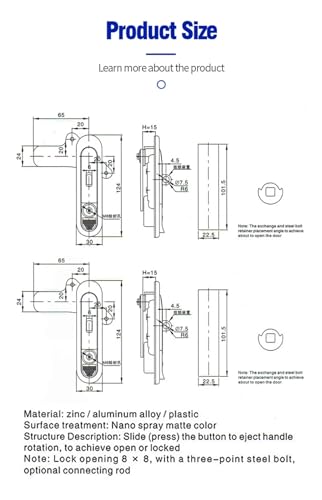 Verrou de distribution AB302-2-1, haute précision pour boîte de mesure - 7