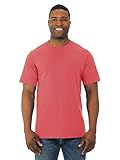 Fruit of the Loom Men's Short Sleeve Crew Tee, Retro Heather Coral, Large