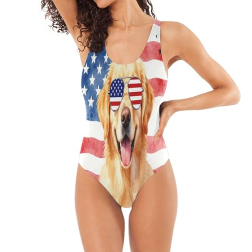 U-Neck One Piecing Swimsuit Classic Contour Cut Padded Bra (Fixed/Non-Removable)