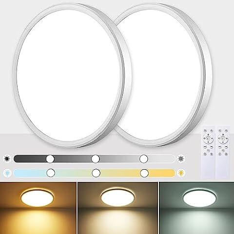 HABOWN® Plafonnier LED Dimmable 24W Cover