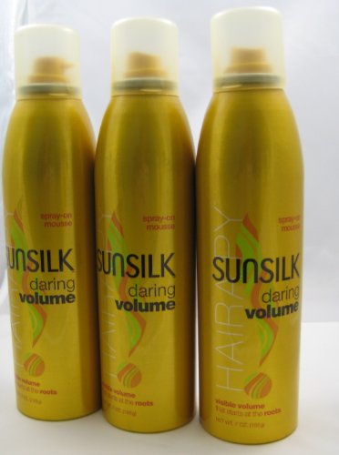 Sunsilk Daring Volume Spray on Mousse 7 Oz ( 6 Pack)