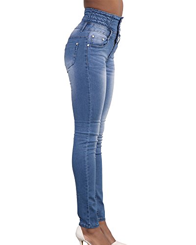 Kasen Donna Jeans Vita Alta Sottile Fit Magro
