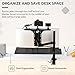 HumanCentric DSLR Monitor Mount Large, Desk Camera Mounting, Light Webcam, Microphone Shelf for Monitor VESA Arm, Replace Clamp Tripods, 100x100mm Patterns, Aluminum, Hardware Included