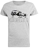 Jinbetee Space 1999 Eagle 1 T-Shirt Gris À Manches Courtes pour Femmes