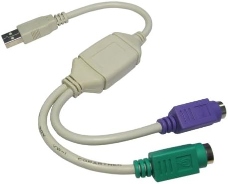 Wired-Up NEWLink USB to PS/2 Keyboard & Mouse Cable [PC]
