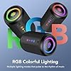 Bluetooth Speaker Wireless with Stereo Sound & Mic for Calls, Bluetooth 5.4 Portable Speaker with 12H Playtime, 6 RGB Lights & TWS Pairing, IPX7 Waterproof Outdoor Speaker for Home, Hiking, Party #4