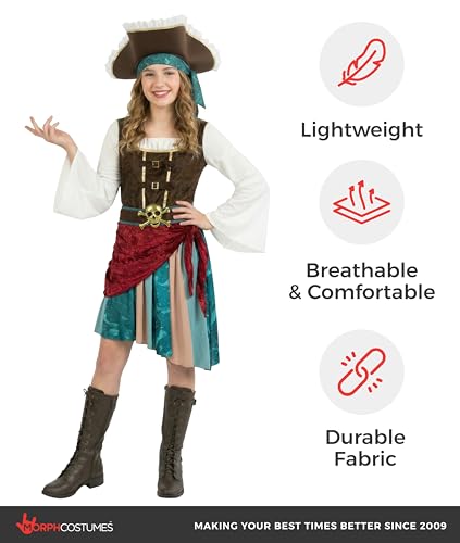 Disfraz de Capitán Pirata para Niñas miniatura 7
