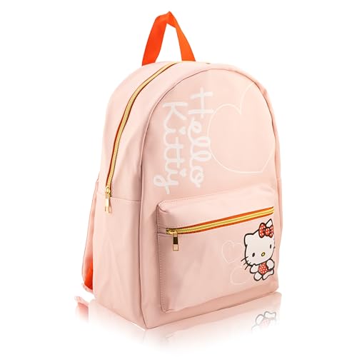 Image of Sanrio Hello Kitty Backpack for Women, Men, Unisex | Cute PU Leather Large Backpack Purse Shoulder Purse | Hello Kitty Bag and Accessories