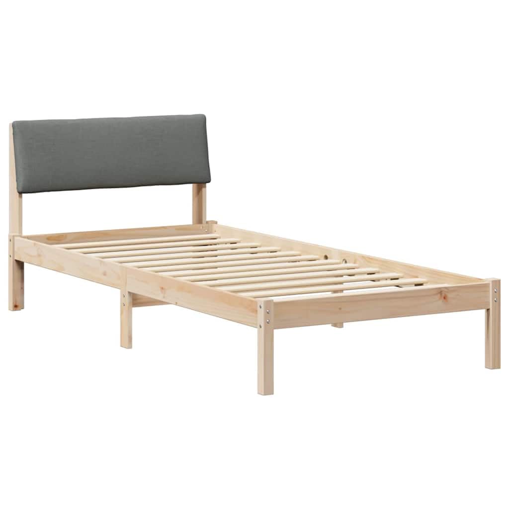 lite drewno sosnowe klasyczna drewniana rama biała 140x200 cm | Rama łóżka biała lite drewno sosnowe 140x200 cm stelaż pod materac z zagłówkiem