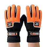 Generico Guantes para moto, impermeables y cálidos, guantes para bicicleta al aire libre – para montaña, estiramiento, desplazamiento, viaje, aventura, esquí, adultos, adolescentes y niños