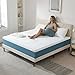Hiimgo Single Mattress, 15CM Memory Foam Mattress, Breathable Medium Firm, Perfect for Body Support, Durable for Single Bed (90x190x15cm)