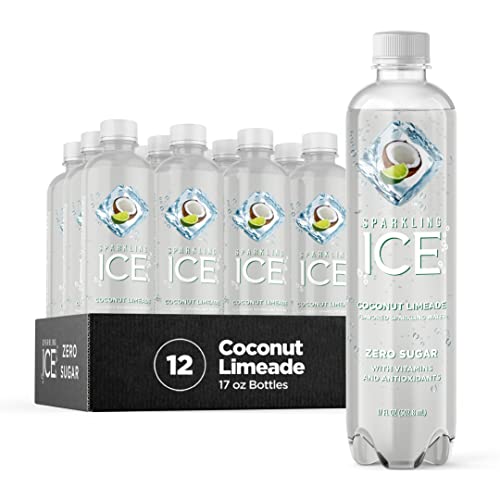 Image of Sparkling Ice, Coconut Limeade Sparkling Water, Zero Sugar Flavored Water, with Vitamins and Antioxidants, Low Calorie Beverage, 17 fl oz Bottles (Pack of 12)
