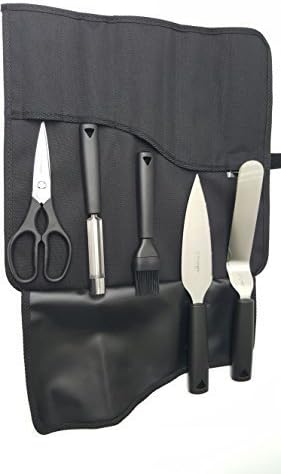 Original Thermomix Spain Spain Kitchen utensils super Knife sharp Spatula Pallet Apple disclaimer engraver Work equipment Scissors Baking brush Tool Accessories with Pocket in a gift box 6 Piece Set