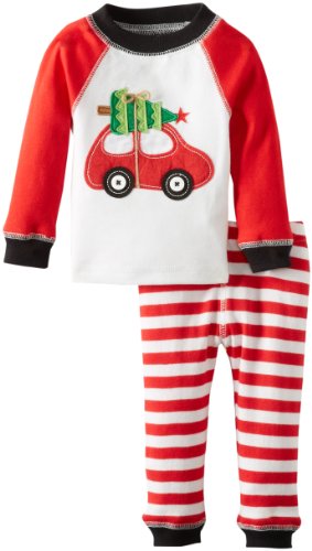 Mud Pie Baby-Boys Newborn Holiday Car Lounge Set, Multi, 0-6 Months