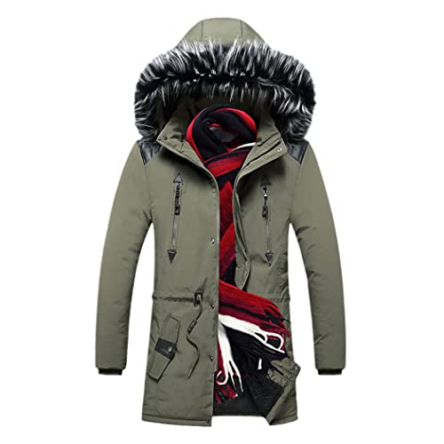 Manteau d'hiver long homme contre le froid veste extérieure m