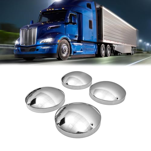 8 Inches Chrome Front Axle Cap Dome Style