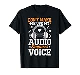 Ingeniero de audio Editor de música Barra de sonido Camiseta