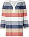 Generic Women 3/4 Length Sleeve Summer Button Down Shirts V Neck Striped Fashion Blouses Plus Size Trendy Graphic Print Tees Comfy Outfits 2024 Vacation T Shirt, Medium