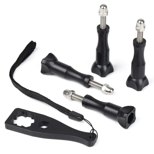 HSU 4Pcs Longer Thumbscrew for GoPro, Extension Length Camera Screws for GoPro with Media Mod or Waterproof Housing