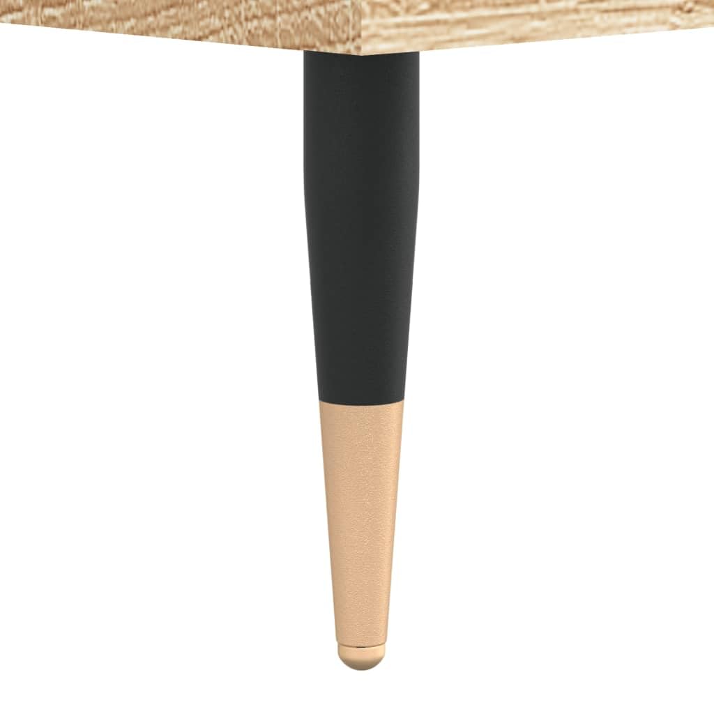 IKAYAA Mueble Tocadiscos de Madera 100x38x48 cm, Estanteria CD para Vinilos, WY23E Roble Sonoma