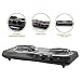 Ovente Electric Double Coil Burner 6 Inch Hot Plate with Fire Resistant Metal Housing and...