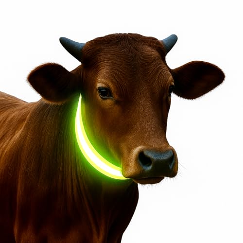 BMTEXTURE Cow Coller Sefety Reflector Belt for Night Visiblity- Adjustable & Durable (Pack of 35 PCS)
