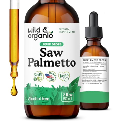 Wild & Organic Saw Palmetto Liquid Tincture 2 fl oz