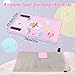Toddler Airplane Bed，Abnaok Airplane Seat Extender for Kids, Portable Toddler Travel Plane Bed, Toddler Airplane Travel Essentials，Airplane Footrest Flight Must Haves for Kids Baby (Pink)