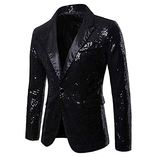 Blazer Homme à Paillettes Veste Confortable pour Fête sans Effort