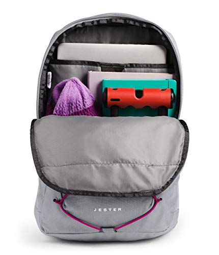 The North Face Women's Jester Backpack, Meld Grey Dark Heather/Dramatic Plum, One Size