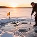 Ice Fishing Rod Tip-Ups Outdoor Winter Equipment Gears Tip-Up Strikes Indicator with Pole and Flag for Anglers Easy to Use Ice Fishing (2)