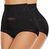 YADIFEN 2 Pack Shapewear for Women Tummy Control High Waisted Body Shaper Compression Underwear Firm Control Girdle Panties