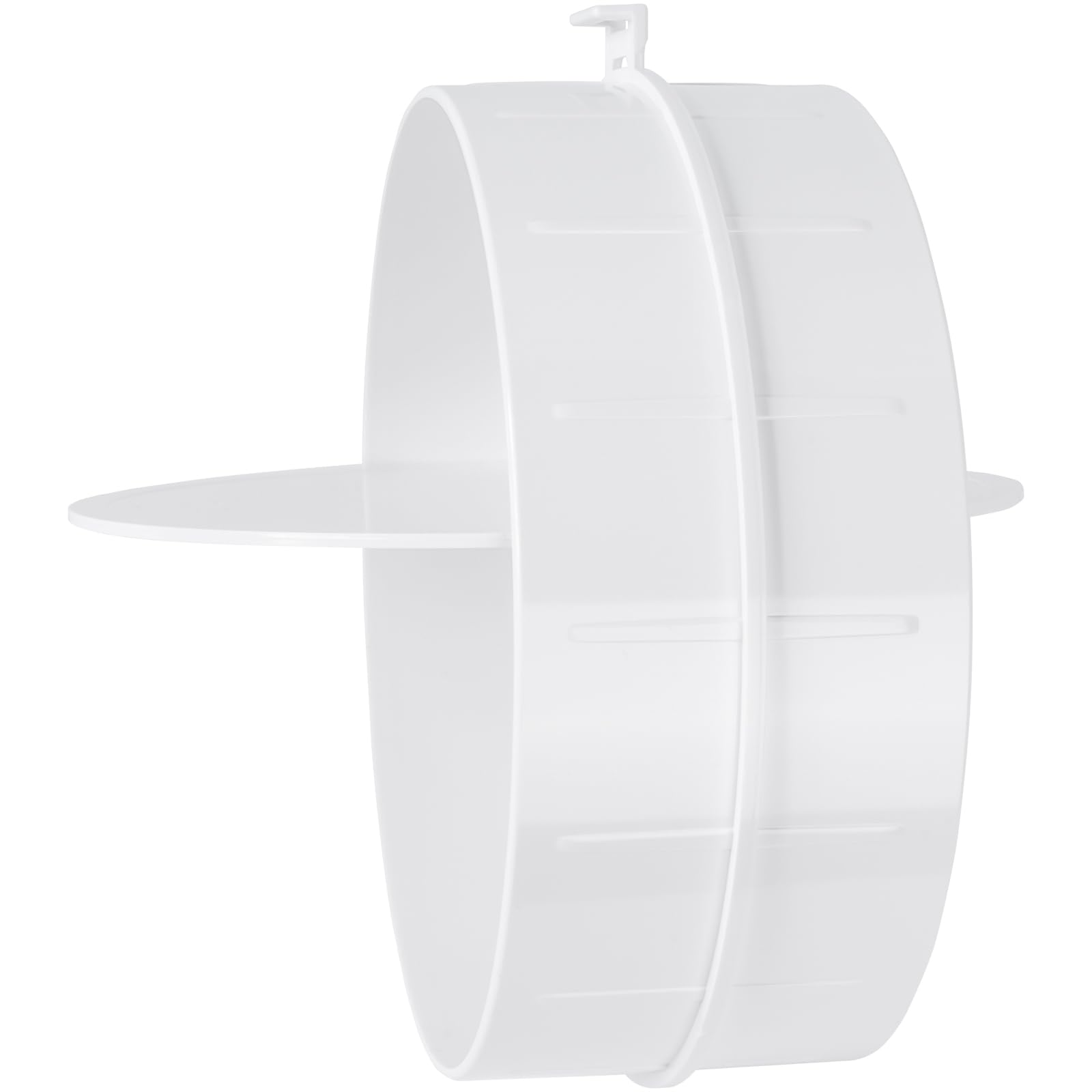 Plastic 4" inch Inline Backdraft Damper. Exhaust Connector with Damper for air Dryer and ducting. - Connector Size 5.9"