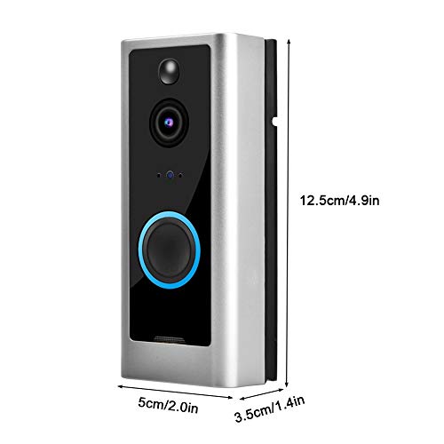 Campainha Wi-Fi, Campainha de vídeo HD de 720p WiFi WiFi Vídeo porteiro inteligente Monitoramento do