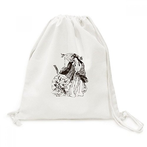 Sac de voyage en toile léger contre le dos fatigué motif sakura