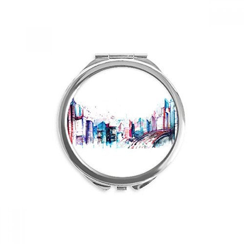 Miroir maquillage de poche portable aquarelle parfait pour vos retouches en voyage