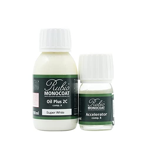 Rubio Monocoat Wood Stain & Finish 65 ft² - Super White | Oi...