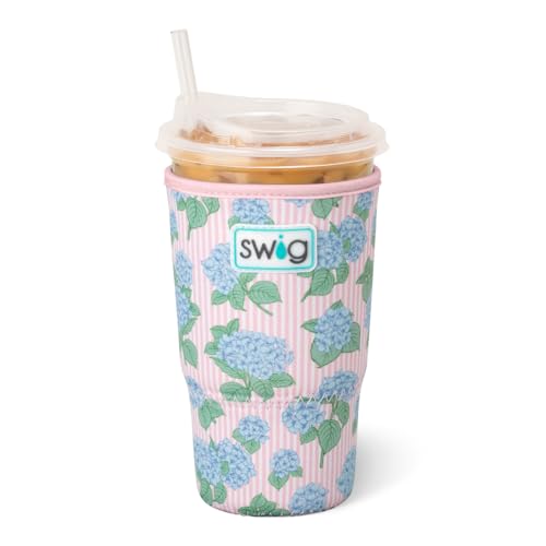 Swig Life Large Iced Cup Coolie, 30-32oz Iced Coffee Cup Insulator Sleeve with Handle, Neoprene...