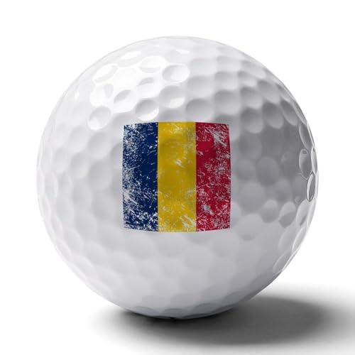 Chad Vintage Flag Logo Golf Balls Personalized Ball Custom for Men Women Boyfriend Husband