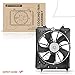 A-Premium Left Engine Radiator Cooling Fan Assembly Compatible with Select Honda Models - Odyssey 2018-2023 - Replace# 190155MRA01, 19020RV0A01