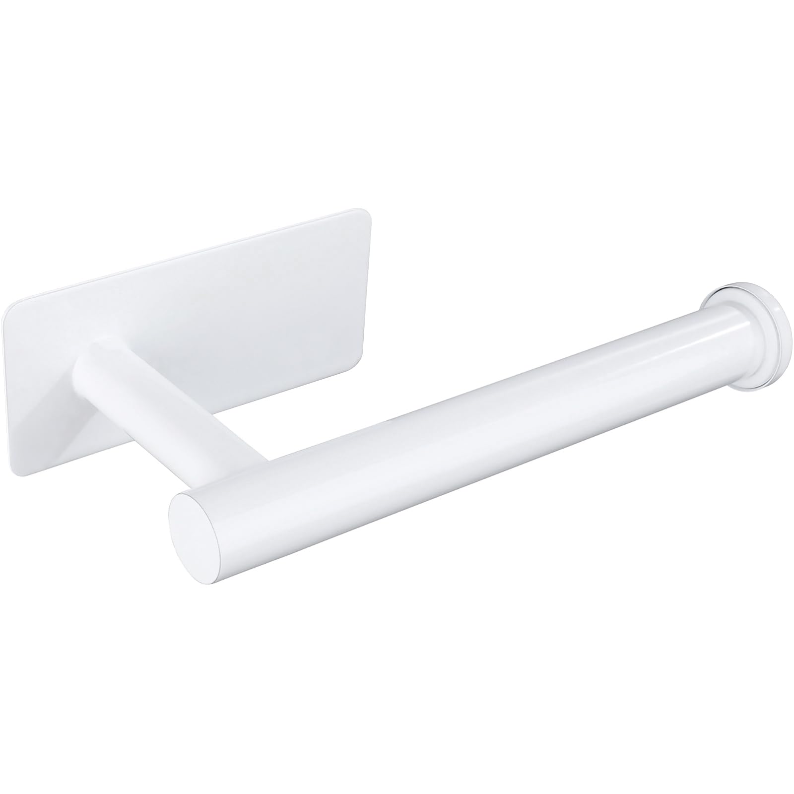 White Toilet Paper Holder, Self Adhesive Toilet Paper Roll Holder No Drilling Wall Mount for Kitchen, Bathroom, Toilet — Amazon image 16