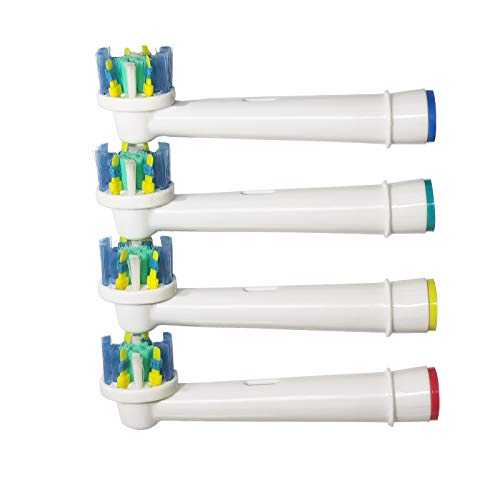 Electric Replacement Toothbrush Brush Heads for Oral B Braun Floss Action (4 Count)