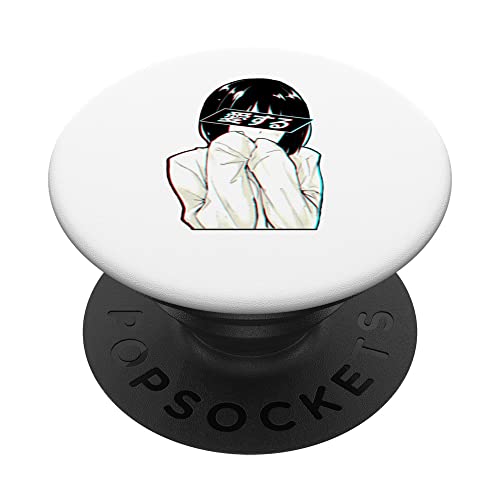 Chica De Anime Triste | Ropa Trashy Waifu | Anime Girl PopSockets PopGrip Intercambiable