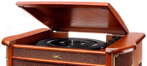 Dual NR Chaîne rétro Marron avec Radio Ondes Courtes et Moyennes, Lecteur CD-RW, MP3, Cassette, USB, Aux-in avec Tourne… - Les Beatles, Paul McCartney, John Lennon, RIngo Starr, George Harrison Dual NR Chaîne rétro Marron avec Radio Ondes Courtes et Moyennes, Lecteur CD-RW, MP3, Cassette, USB, Aux-in avec Tourne… – Image 4