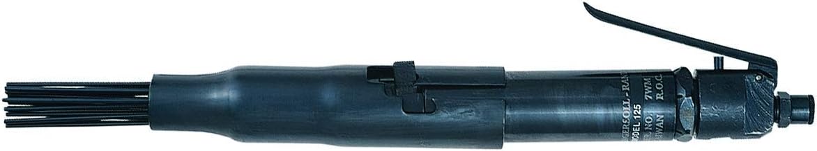 Super Big Clearance! Ingersoll Rand 125-A Needle Scaler, Heavy Duty, Air Powered, Pneumatic Chisel Tool, 18.3”, 4.1 lbs, 4800 Blows Per Min, Black