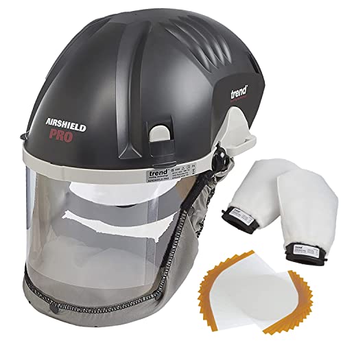 Trend Airshield Pro Atemschutzmaske und Gesichtsschutzpaket mit zusätzlichen Visierüberzügen und zusätzlichen Doppelluftfiltern, AIR/PRO/D4/E